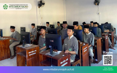 Hari Pertama TKA MTs Darun Najah Berjalan Lancar