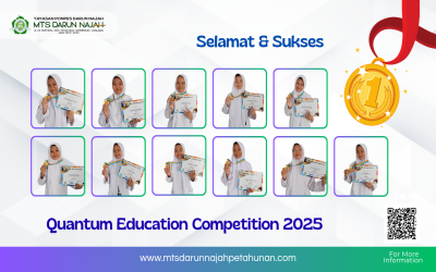 11 Siswi MTs Darun Najah Raih Medali Emas di Quantum Education Competition 2025