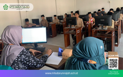 Hari Keenam UMBK MTs Darun Najah, Siswa Ikuti Ujian IPS dan Informatika