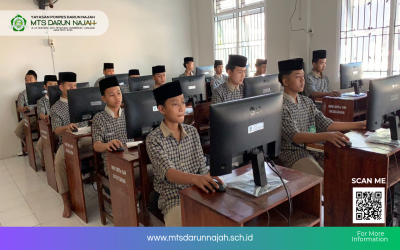 Hari Keempat UMBK MTs Darun Najah, Siswa Ikuti Ujian IPA dan SKI