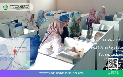 Guru MTs Darun Najah Hadiri Kegiatan MGMP Bahasa Arab : Telaah Kisi-kisi dan Soal ASAS